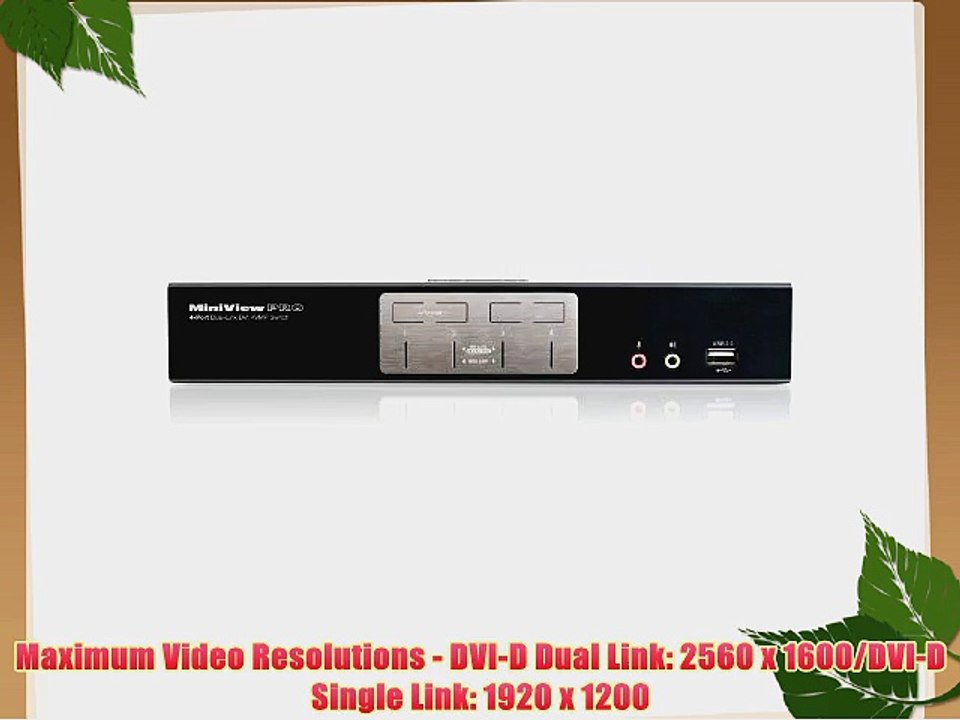 IOGEAR 4-Port Dual-Link DVI KVMP Pro Switch - Black (GCS1204G)