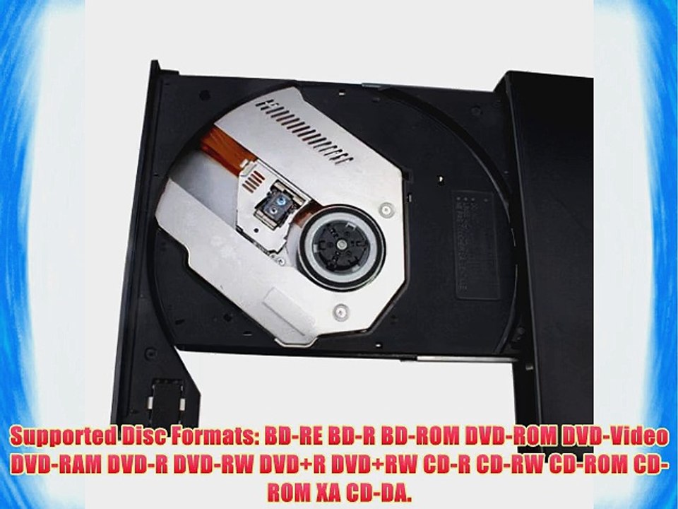 IMAGE? USB2.0 Slim External Blu-ray Laptop BD-R BD-ROM DVD-RW Burner Combo Drive With 2 USB
