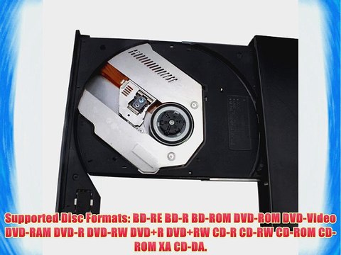 IMAGE? USB2.0 Slim External Blu-ray Laptop BD-R BD-ROM DVD-RW Burner Combo Drive With 2 USB