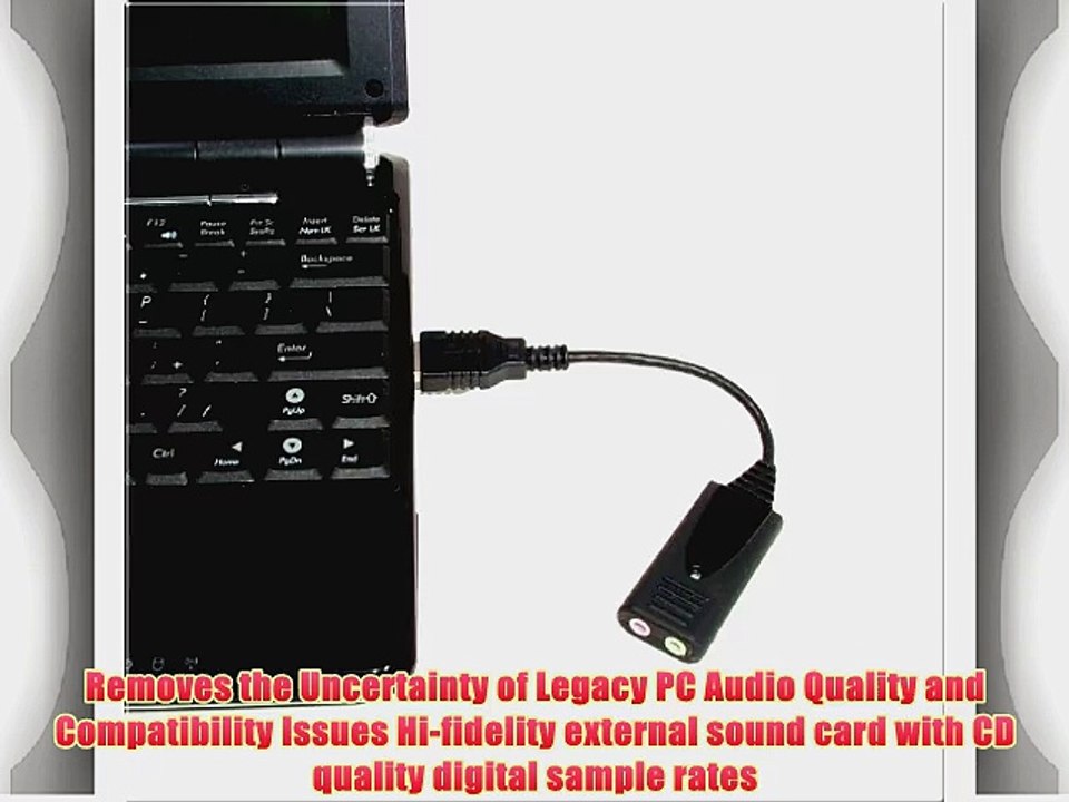 Andrea Electronics C1-1021450-1 model USB-SA-1 High Fidelity External Digital Sound Card with
