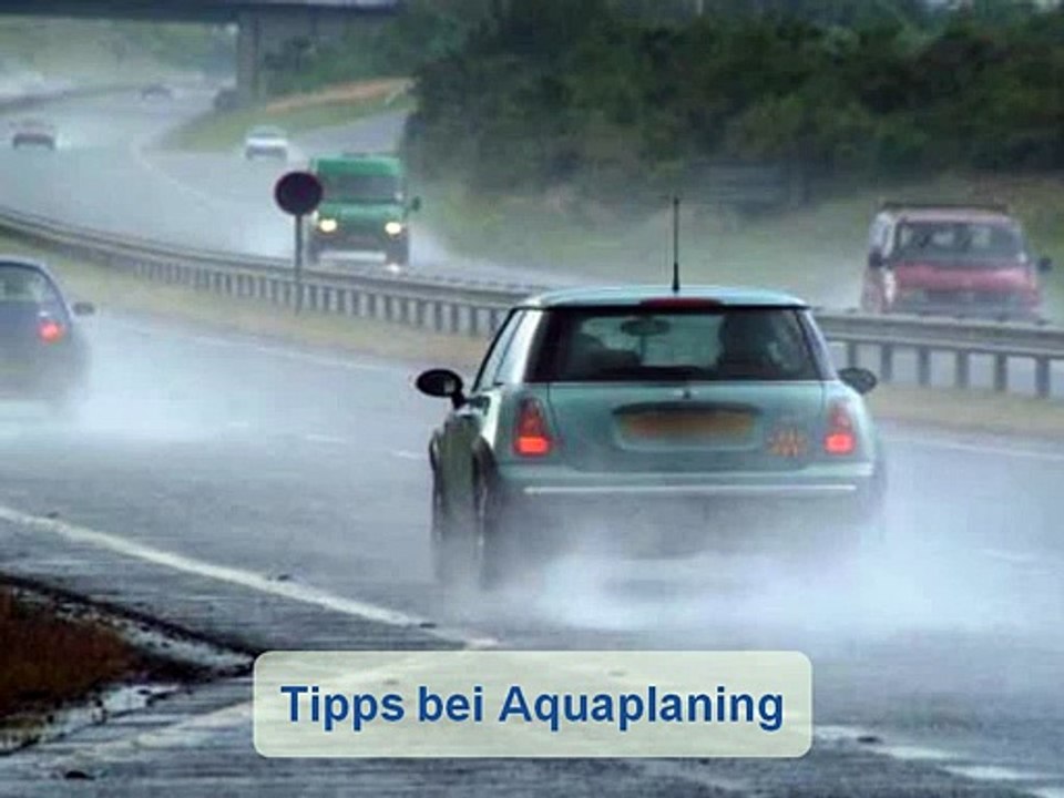 Tipps bei Aquaplaning