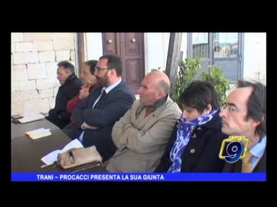 TRANI | Procacci presenta la sua giunta