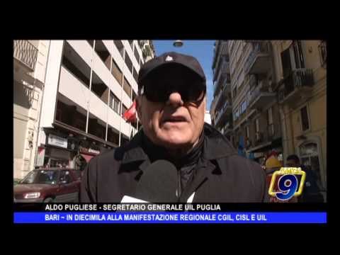 BARI | In diecimila alla manifestazione regionale Cgil Cisl e Uil