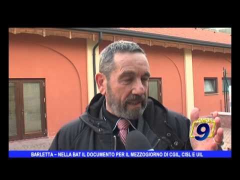 BARLETTA | Nella Bat il documento per il Mezzogiorno di Cgil, Cisl e Uil