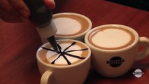 Latte Art tutorial: 3 topping patterns.