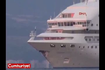 Gelibolu önlerinde yolcu gemisiyle tanker çarpıştı