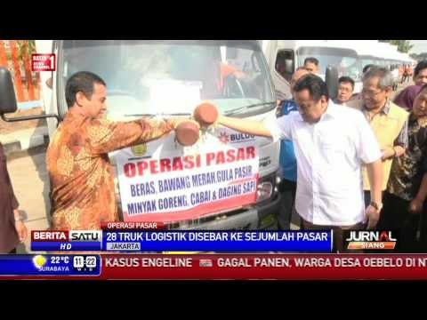 28 Truk Logistik Bahan Pokok Dikerahkan ke Pasar Tradisional
