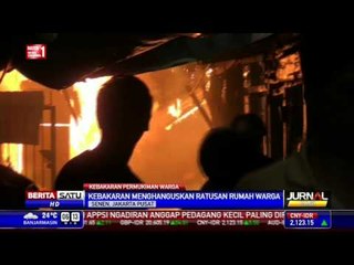 Kebakaran Hebat Landa Permukiman di Kawasan Senen