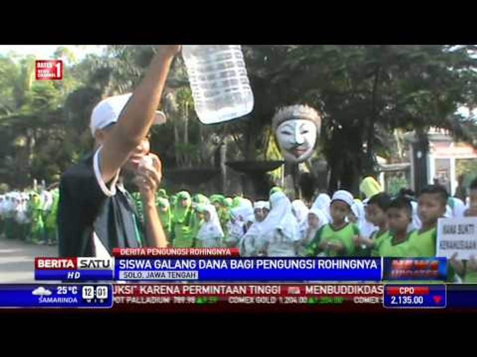 Ratusan Siswa SD Kumpulkan Dana untuk Pengungsi Rohingya