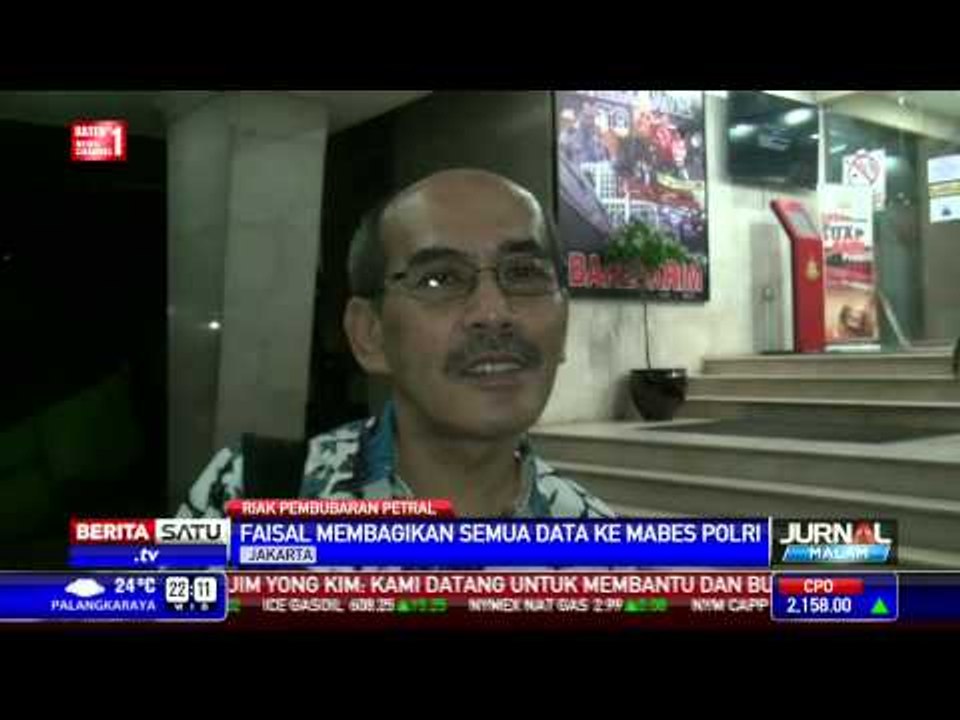 Faisal Basri Beberkan Kasus Petral ke Mabes Polri