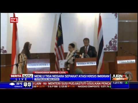 Menlu Indonesia, Malaysia, Thailand Sepakat Atasi Krisis Manusia Perahu
