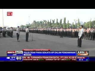 Polisi Tanpa Senjata Api dalam Pengamanan Demo 17 Tahun Reformasi