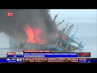 Peringati Harkitnas, Kapal Pencuri Ikan Diledakkan