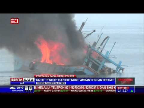 Peringati Harkitnas, Kapal Pencuri Ikan Diledakkan