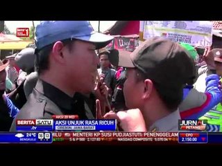 Demo Harkitnas di Cirebon Ricuh Akibat Pemblokiran Jalur Pantura
