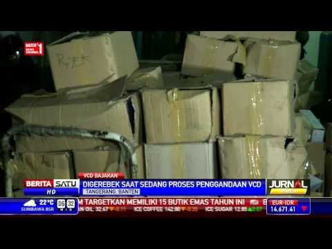 Polisi Gerebek Gudang Produksi VCD Bajakan di Tangerang