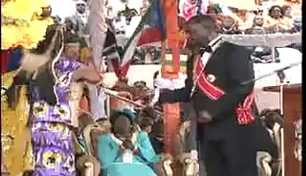 LE CHEF DE L'ETAT ALI BONGO ONDIMBA A BANGUI LORS DE L'INVESTITURE DU PRÉSIDENT BOZIZE