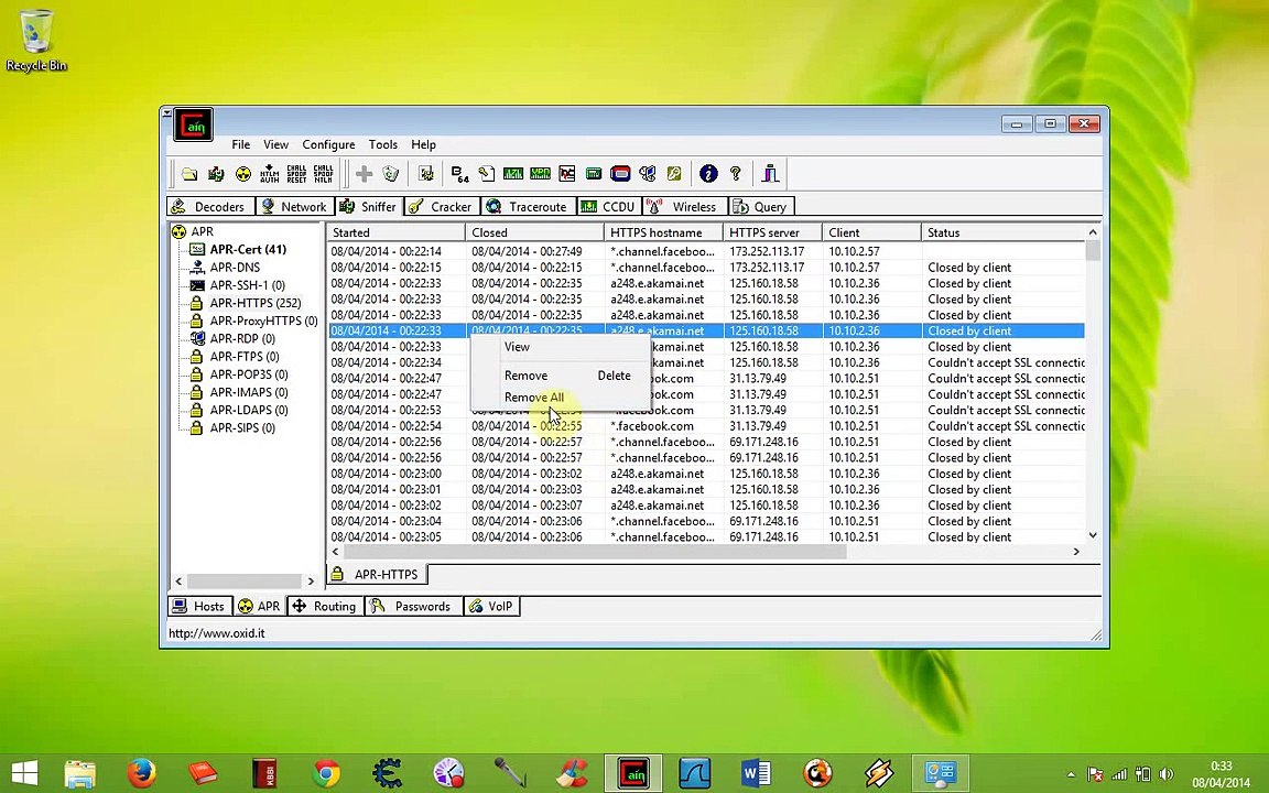 hack wifi menggunakan cain & able + wireshark