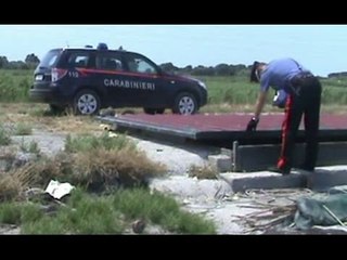 Villa Literno (CE) - Bracconaggio, sequestrati tre fortini (27.06.15)