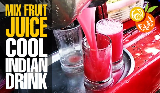Mixed Fruit Juice | Orange,Pineapple,Pomegranate | Popular Indian Street Foods & Drinks