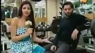 See the most vulgar interview of Indian Female anchor with Shahid Afridi watch video
