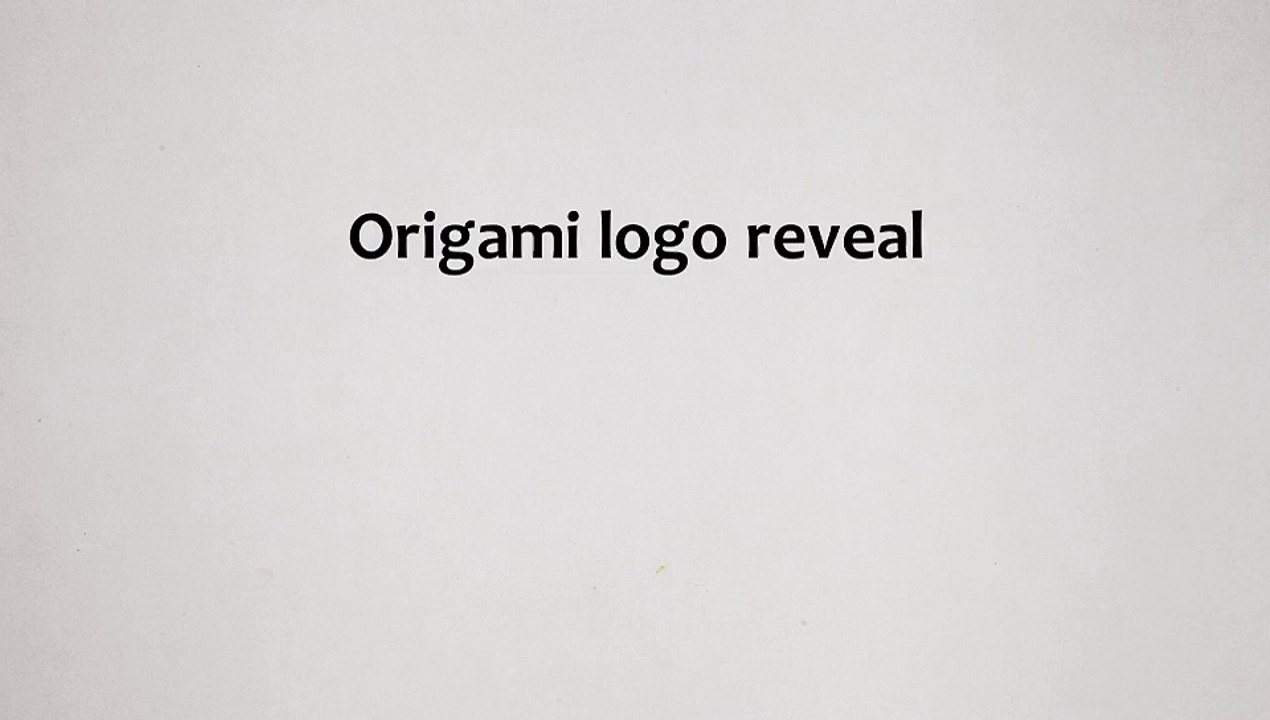 After Effects Project Files - Origami Logo Reve...