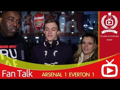 Arsenal 1 Everton 1 - Were Still Top Of The League - ArsenalFanTV.com