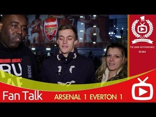 Arsenal 1 Everton 1 - Were Still Top Of The League - ArsenalFanTV.com