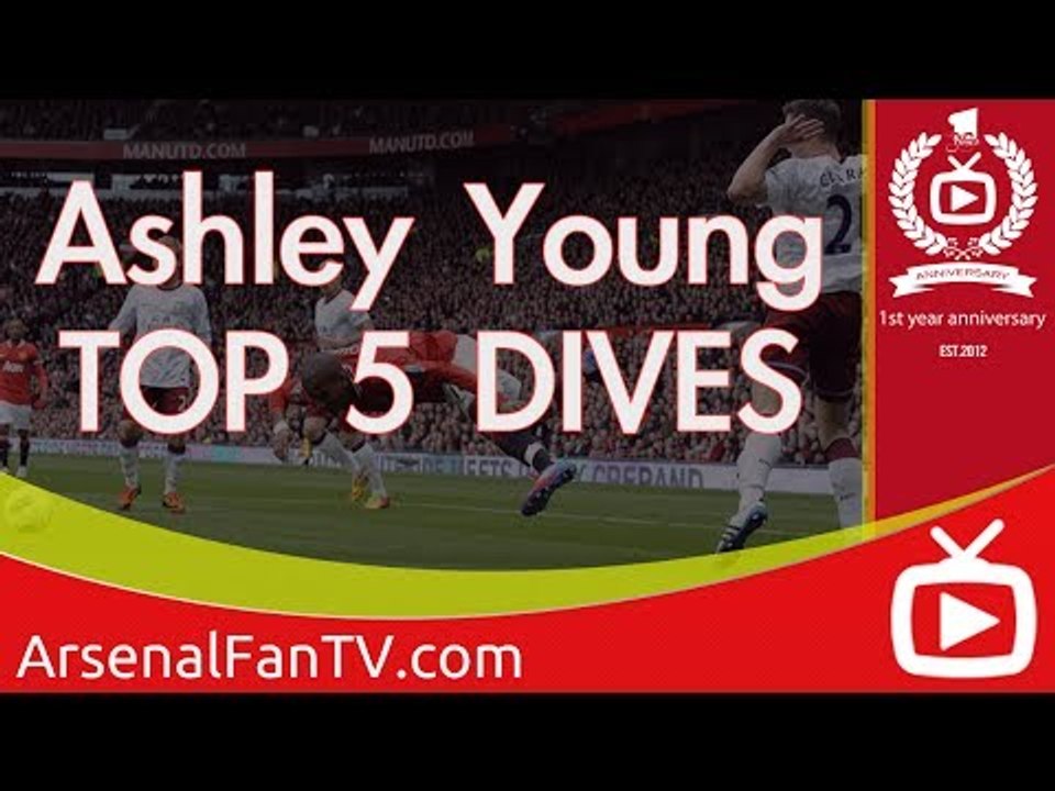 Ashley Young's Top 5 Dives Man United - ArsenalFanTV.com