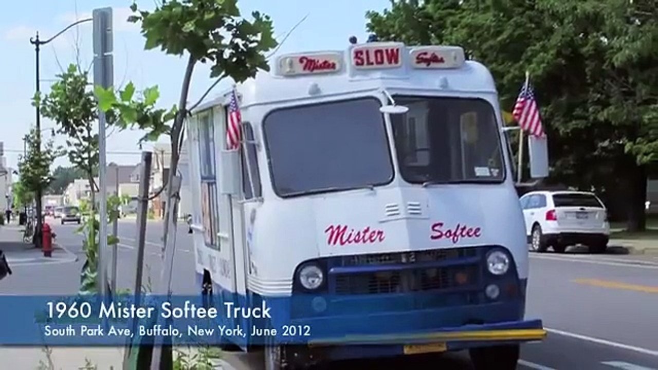 Vintage 1960 Boyertown/Ford Mister Softee Ice Cream truck & jingle, Buffalo, New York
