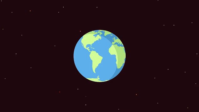 After Effects Project Files - 2D Cartoon Animated Rotating Earth - VideoHive 9240711