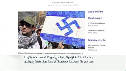 حملة ضد نشطاء مقاطعة إسرائيل بأميركا