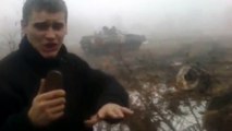 Пьяные солдаты ВСУ учатся водить БМП-2. Новороссия новости.