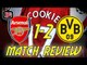 Arsenal FC 1 Borussia Dortmund 2 - Match Review - ArsenalFanTV.com