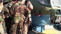 Afghan Air Corps demos firepower of refurbished Mi-35 helicopters