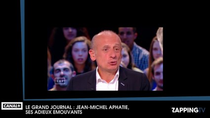 Le Grand Journal : Jean Michel Apathie, en larmes pour son départ !