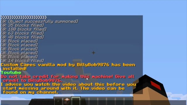 Minecraft: Custom Capes in Only One Command! (100 Subscribers!)