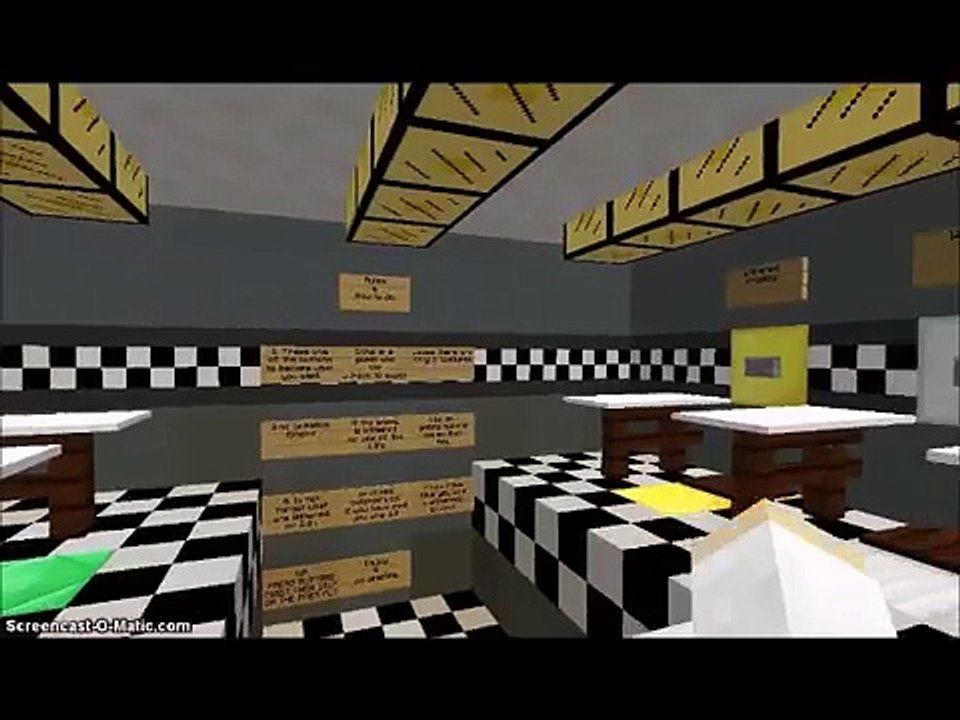 Five Nights At Freddy's 2 Minecraft Map UPDATED!!!