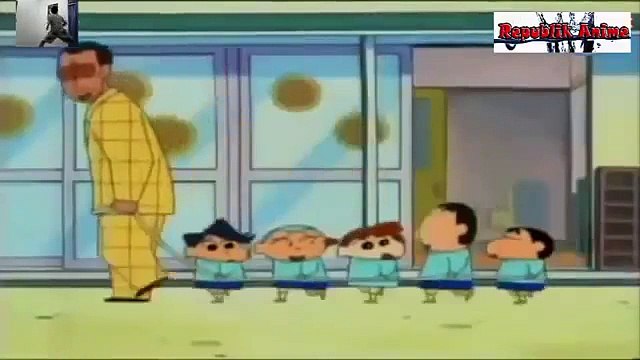 shinchan malay - main kereta api kok bikin teman kesal ( Dub Malay )