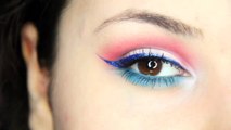 Red, white and blue eye makeup tutorial! 4th of July!