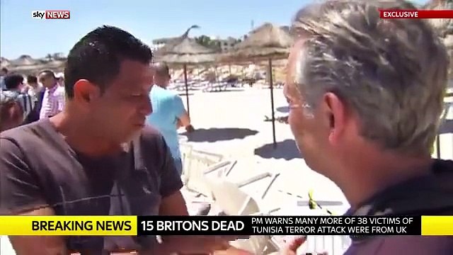 مشاهد جديدة تثير عديد التساؤلات تبثها قناة سكاي نيوز للإرهابي الذي نفذ عملية القنطاوي