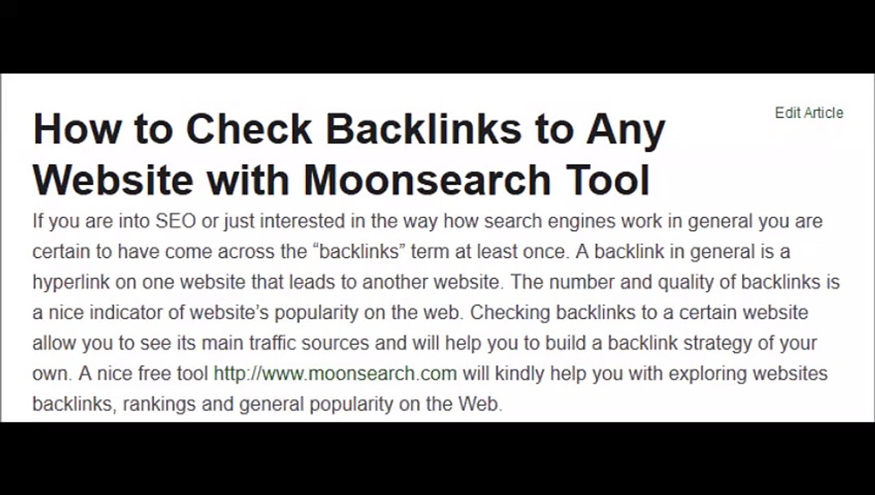 How to Check Backlinks to Any Website with Moonsearch Tool