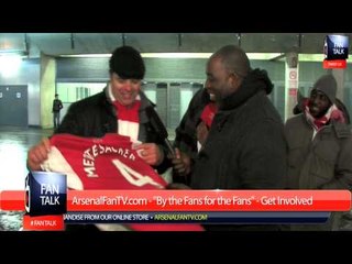 Fan Talk #7 - Per Mertesacker give a lucky fan his shirt - ArsenalFan TV.com