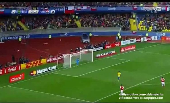 Philippe Coutinho Fantastic Longshot - Brazil v. Paraguay 27.06.2015