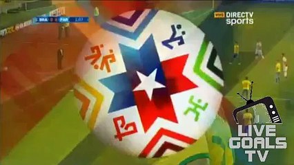 Philippe Coutinho Fantastic Shot | Brazil vs Paraguay 27/06/2015