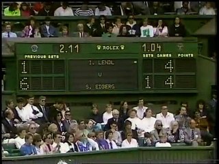 Wimbledon 1990 SF Edberg vs. Lendl