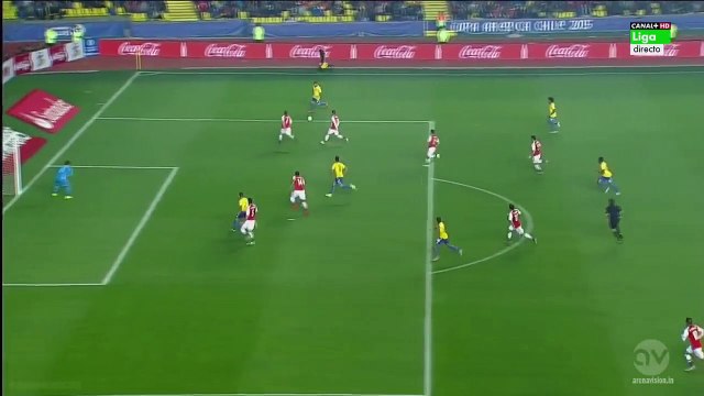 1-0 Robinho Goal | Brazil vs Paraguay 27.06.2015