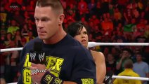 John Cena and AJ Lee Kiss - WWE Raw