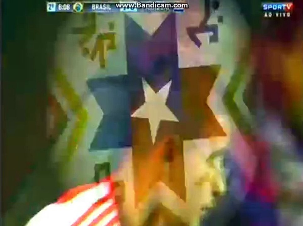 Derlis Gonzalez great free-kick shot Brazil - Paraguay Copa America 2015