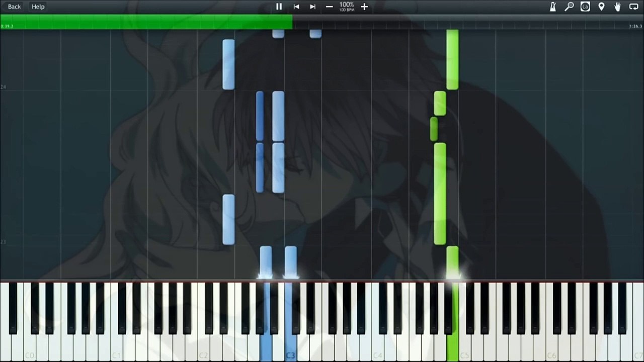 [Synthesia] Diabolik Lovers BGM ~ Blood Waltz (Track 11) (Swimming Pool Scene) [Diabolik Lovers]